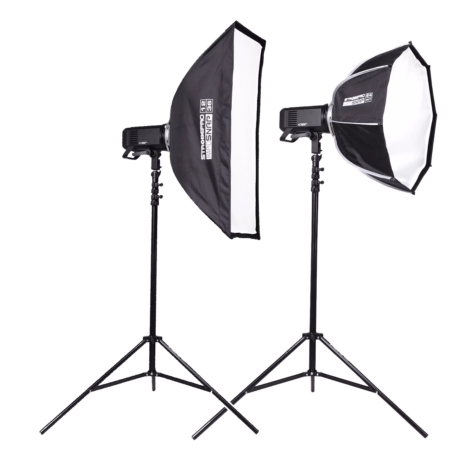 StrobePro Rapid Snap Strip and Octa softboxes
