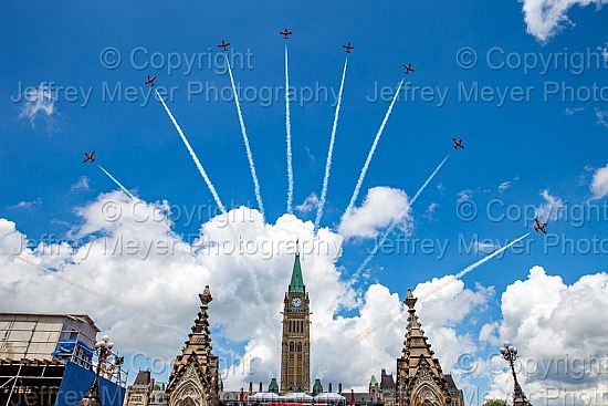 Canadian Snowbirds and CF-18 Hornet Demo Team