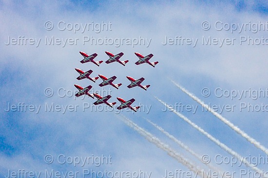 Canadian Snowbirds and CF-18 Hornet Demo Team